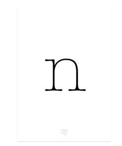 Letter N