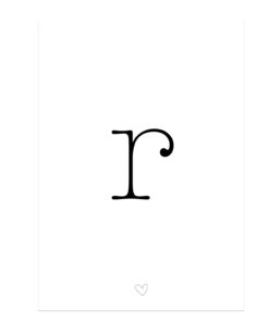 Letter R