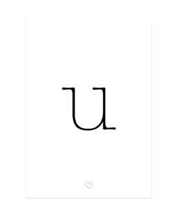 Letter U