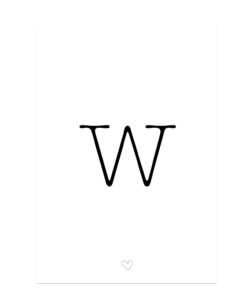 Letter W