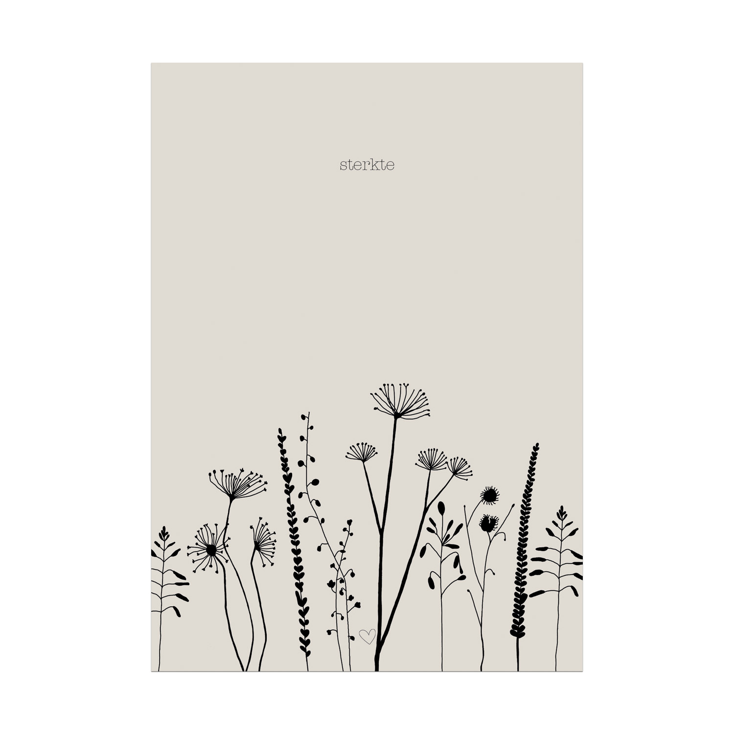 Kaart - Bloemenveld - Sterkte