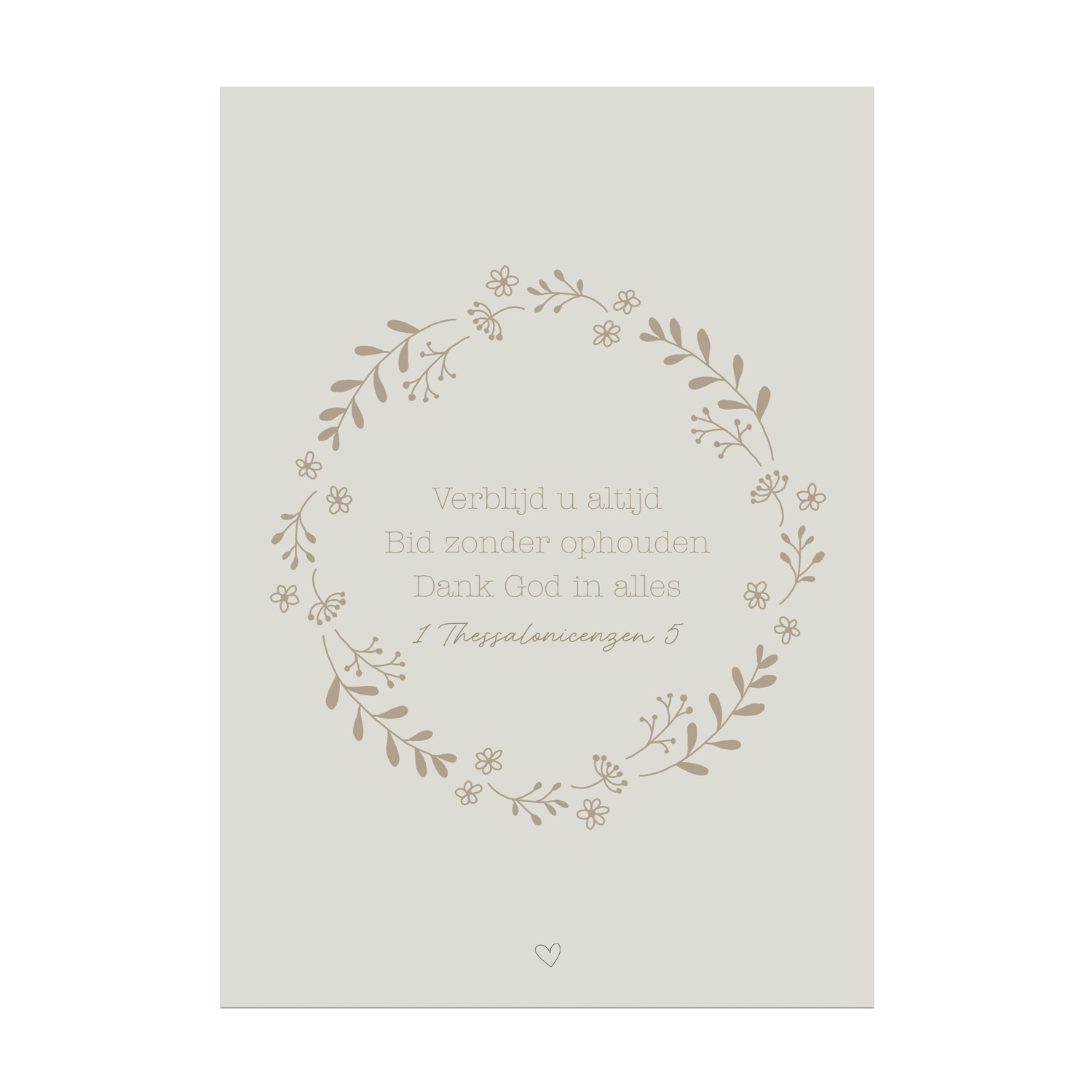 Kaart - Dank God in alles