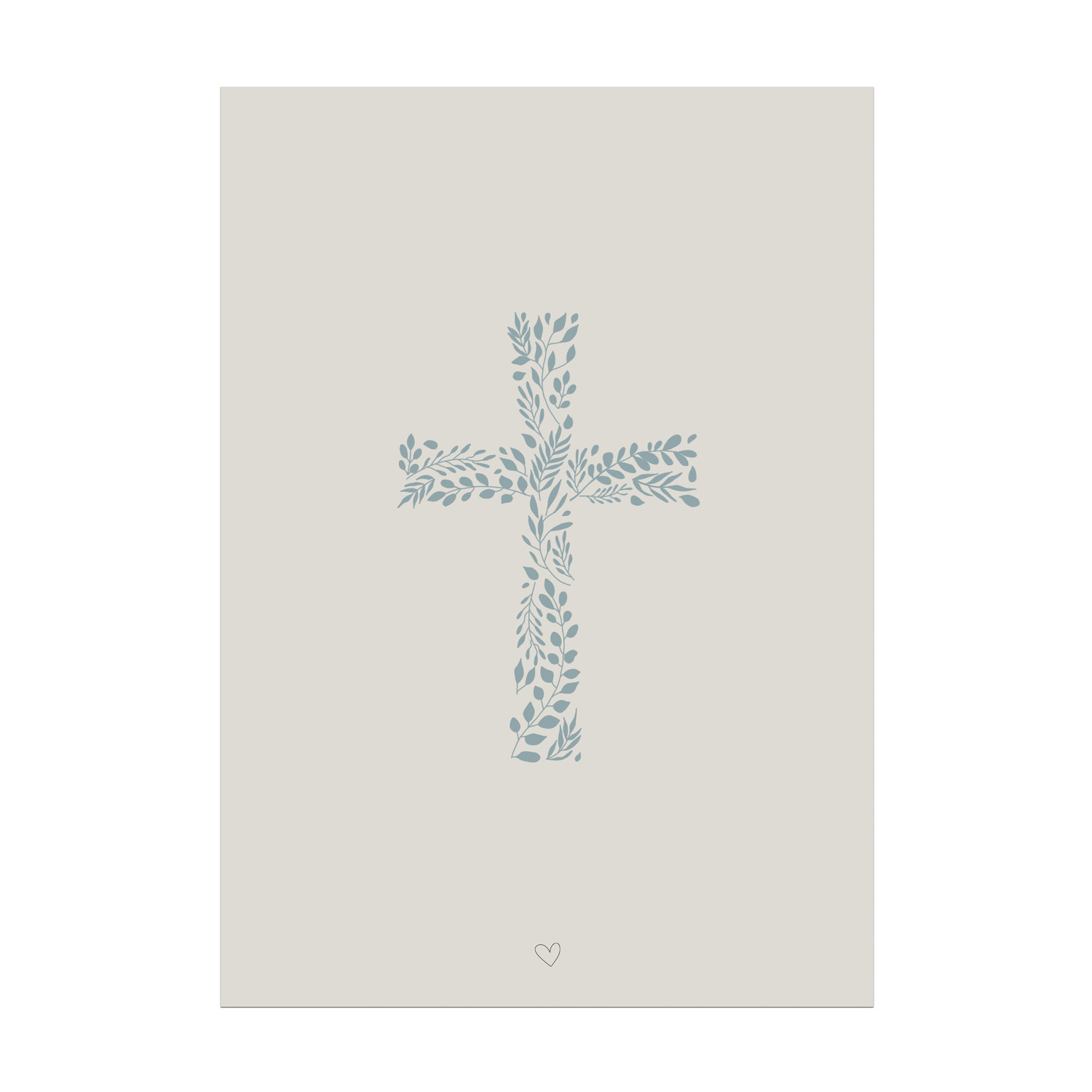 Kaart - Kruis bloemen