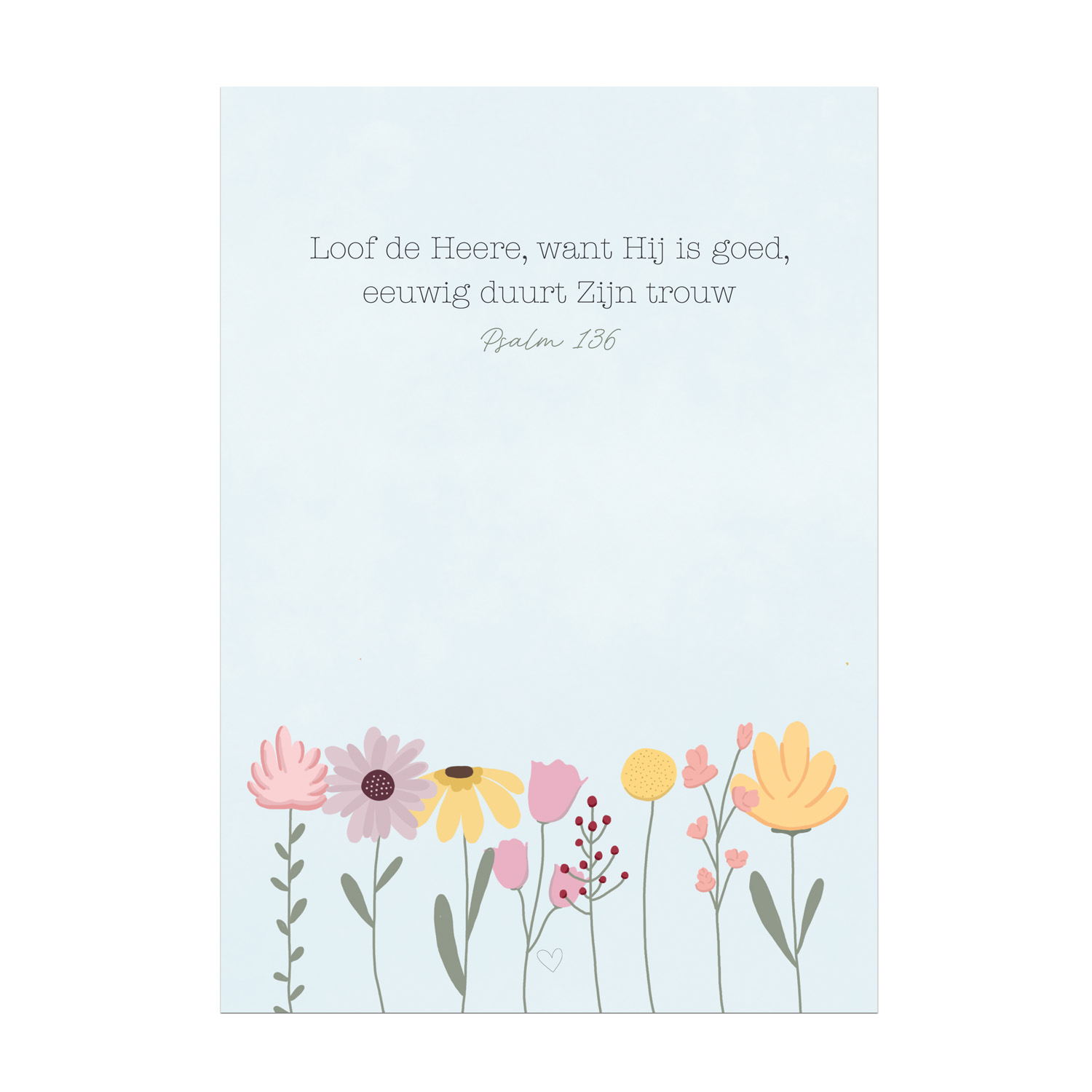 Kaart - Loof de Heere - psalm 136